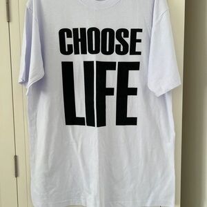 Classic White 'Choose Life' T-Shirt